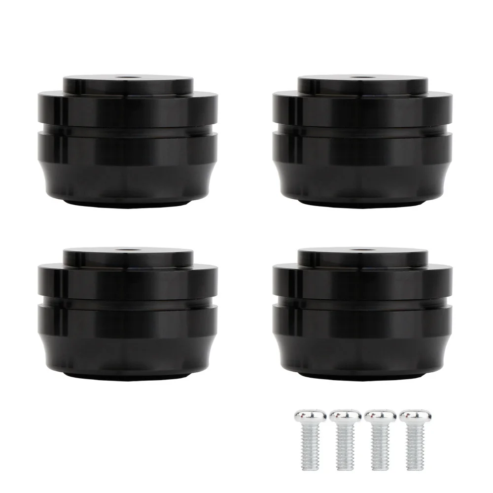 Aluminium Alloy Feet Solid Audio Device Feet Alu Absorber Speaker Spikes Stand Feet Pad Foot For Speakers CD Amplifier 33x22