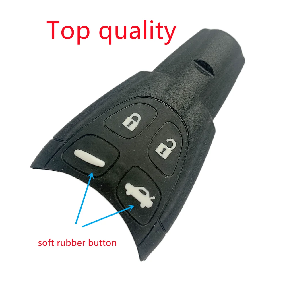 4 Buttons Smart Car Remote Key Shell Case for SAAB 9-3 93 9.3 9-5 95 9.5 2004-2010 LTQSAAM433TX With Blade