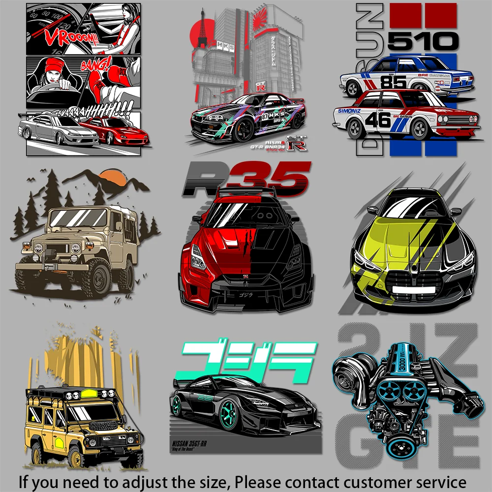 

Винтажный крейсер, художественная городская гоночная иллюстрация, изображение утюга на одежде, виниловый перевод ярких цветов для модных товаров