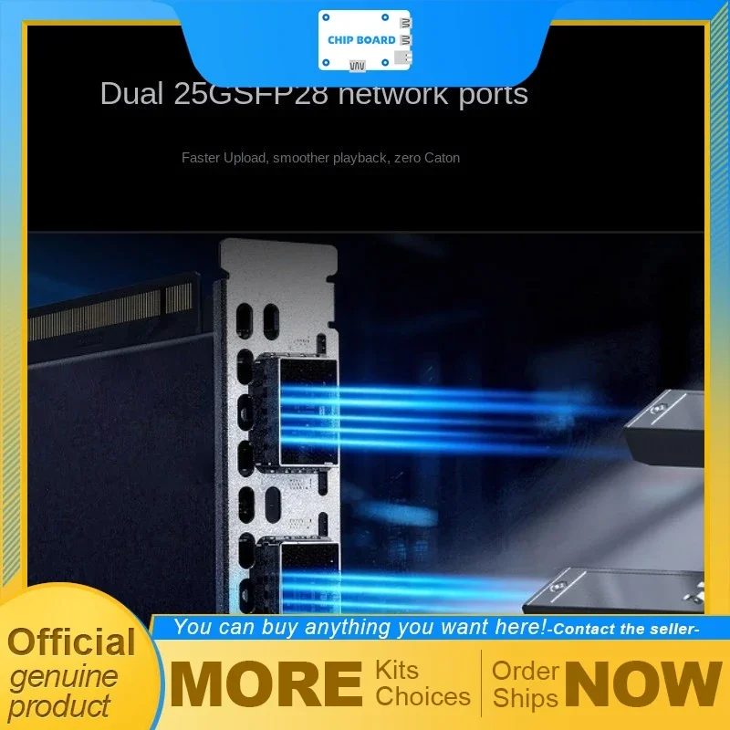 AeroPartsMINISFORUM ENPBA Expansion Card Dual 25GbE Network Interfaces Dual M.2 Storage Support For MS-02U MS-A2 MS-R1-8180BD795