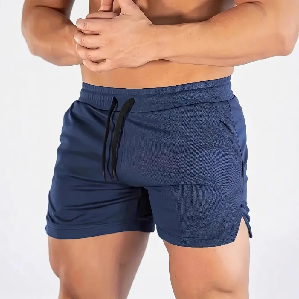 Cross-border sports shorts men's  fitness pants thin casual running mesh quick-drying breathable tight training pants 2317