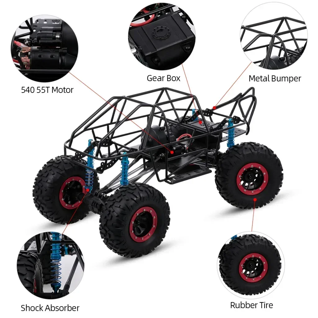 Telaio del telaio dell'interasse del telaio dell'auto RC da 313mm con prova per 1/10 AXIAL SCX10 II 90046 90047 RC Crawler Climbing Car fai da te