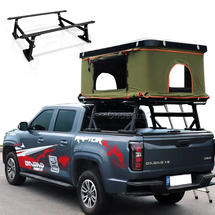 Barra antivuelco ajustable Hilux, soporte para caja de camioneta, escalera, portaequipajes de techo para camioneta Ford F150.