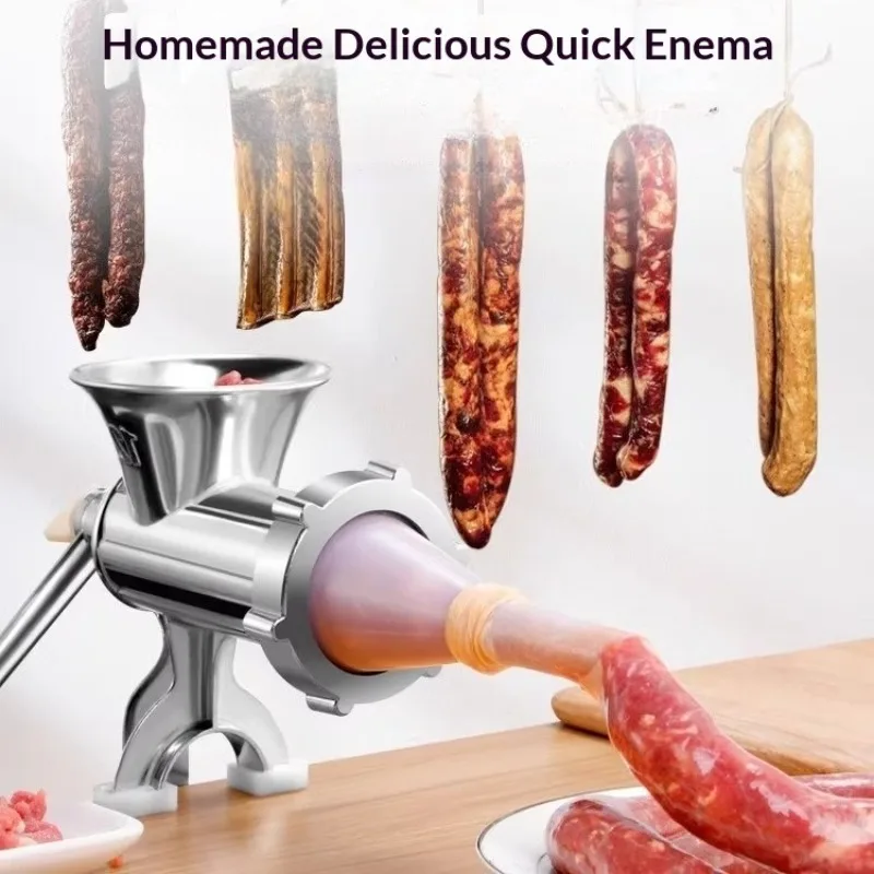 

Heavy Duty Hand Operated Manual Kitchen Meat Mincer Noodles Grinder Sausage Filler Fruit Vegetable Beef Sausage Pasta Maker New