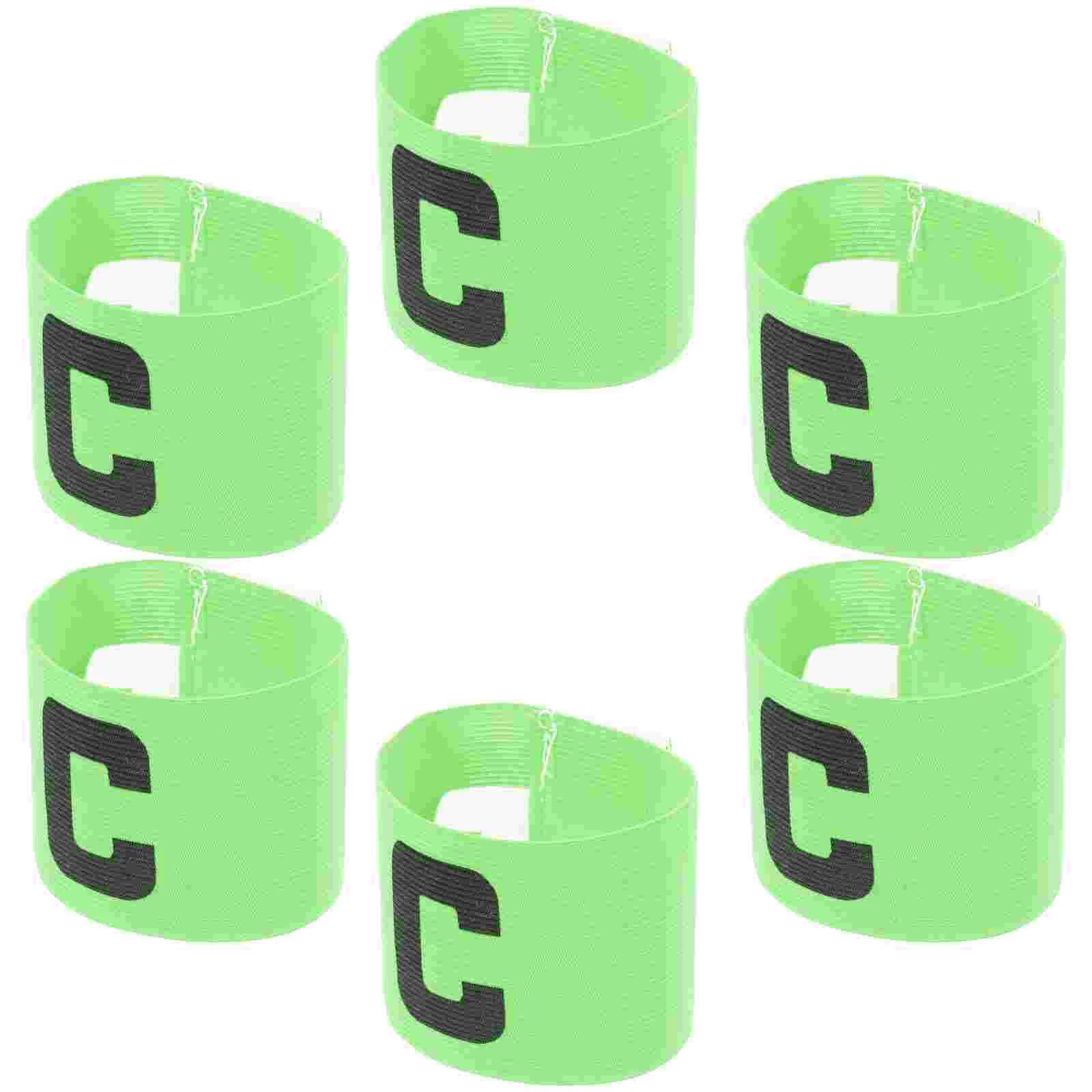 6 Pcs Portable Winding Stickers Armbands Outdoor Captain Team Leaders Sign 31X7cm Nylon Practical Soccer