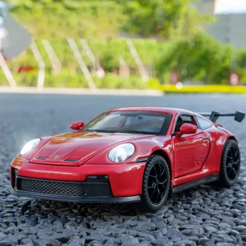 

1:32 911 GT3 RS модель спортивного автомобиля из сплава, литая под давлением металлическая модель гоночного автомобиля, высокая имитация звука, свет, детская игрушка в подарок для мальчика