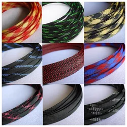 5M New Tight High Density PET Expandable Braided Sleeve 2 4 6 8 10 12 14 18 20 25 30 40mm Wire Cable Insulated Protection DIY