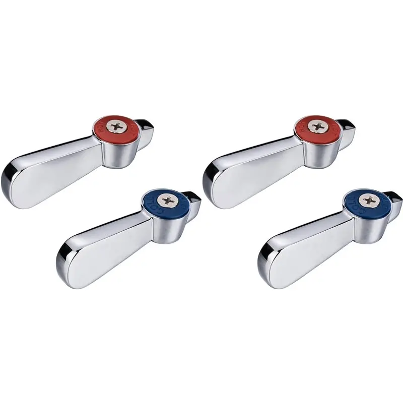 B97A-Faucet Parts Kitchen Faucet Handle Replacement Kit - 4 Pack Lever Handles 0.43 Inch Round Stem Hole For Kitchen, Laundry
