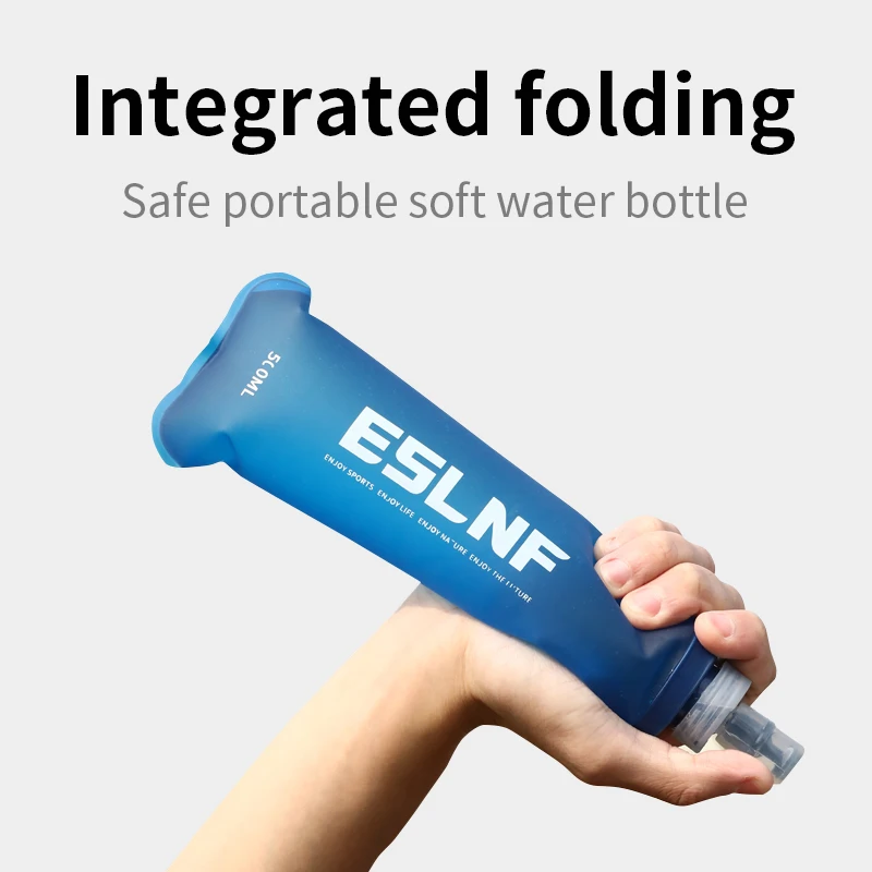 500ml Collapsible Water Bottle Soft Flask BPA Free Folding TPU Outdoor Sport Portable Water Bag for Running Camping view 5