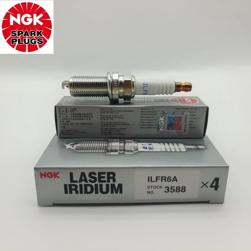 Bougie d'allumage d'origine NGK 3588 ILFRsnapLaser Iridium Platinium, pour Benz C200 K C230K CLK 200 K SLK 200 K 1.8T M271 G55 AGM 5.4T 113