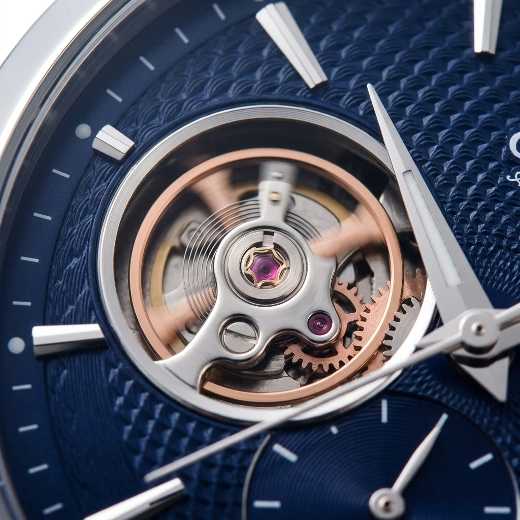 Orient Japan Men Business Self-Winding Mechanical Watch, Skeleton Dial 24 Hour Small Second Waterproof Leather Strap Wristwatch view 6
