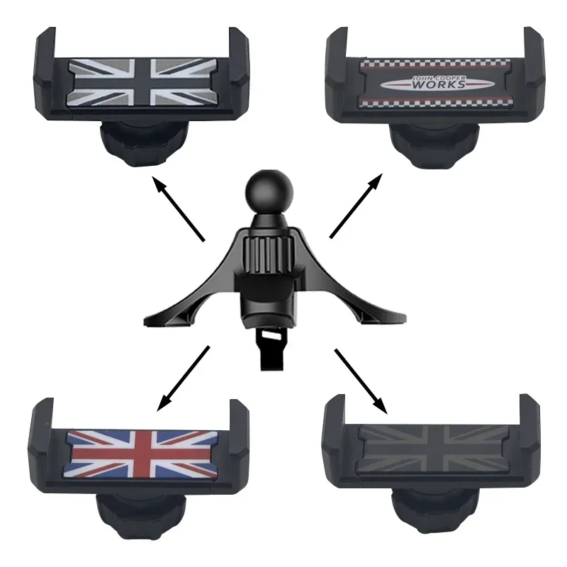 Soporte Universal para teléfono de coche, accesorio de montaje para ventilación de aire, Mini R55, R56, R57, R60, R61, R58, R59, Clubman, Countryman