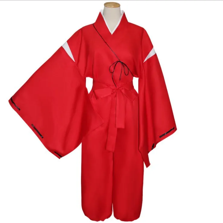 Anime Inuyasha Kiky Kikyō Cosplay Kostüm Hexe Japanischer Kimono Performance Kleidung mit Tops Rock Halloween Uniform Damen Herren