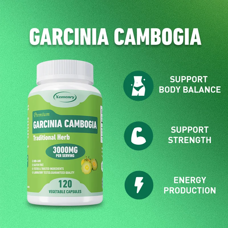 Garcinia Cambogia Capsules - Suppress Appetite Weight Management Accelerate Metabolism