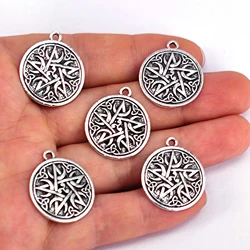5pcs DIY Crescent Moons Pentacle Pendant charm Wiccan Accessories Fashion Pagan Large Pentagram Witch Witchcraft Gothic Wicca