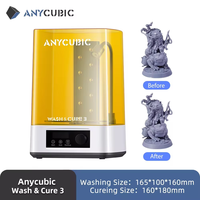 ANYCUBIC Wash & Cure 3 For Mars Photon Mono 4 LCD SLA DLP 3D Printer Models UV Rotary Curing Resin Cleaning Machine 2 in 1