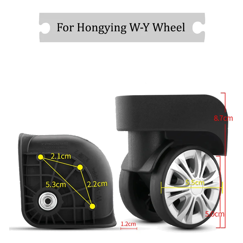 

For Hongying W-Y Universal Wheel Replacement Suitcase Silent Smooth Shock Absorbing Durable Convenient Accessories Caster Wheel