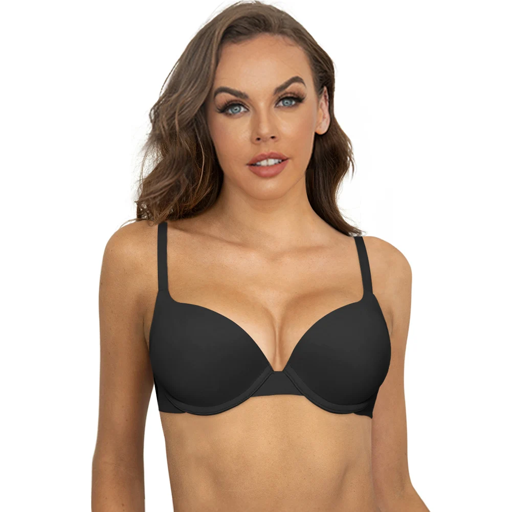 everyday bra briefs set 2pcs push up bra seamless tanga underwear plus size comfy lingerie set for ladies
