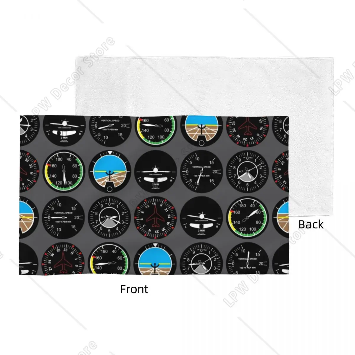 Aviation Airplane Flight Instruments Towel Quick Dry Aircraft Pilot Aviator Plane Soft Linen Cotton Shower Towels