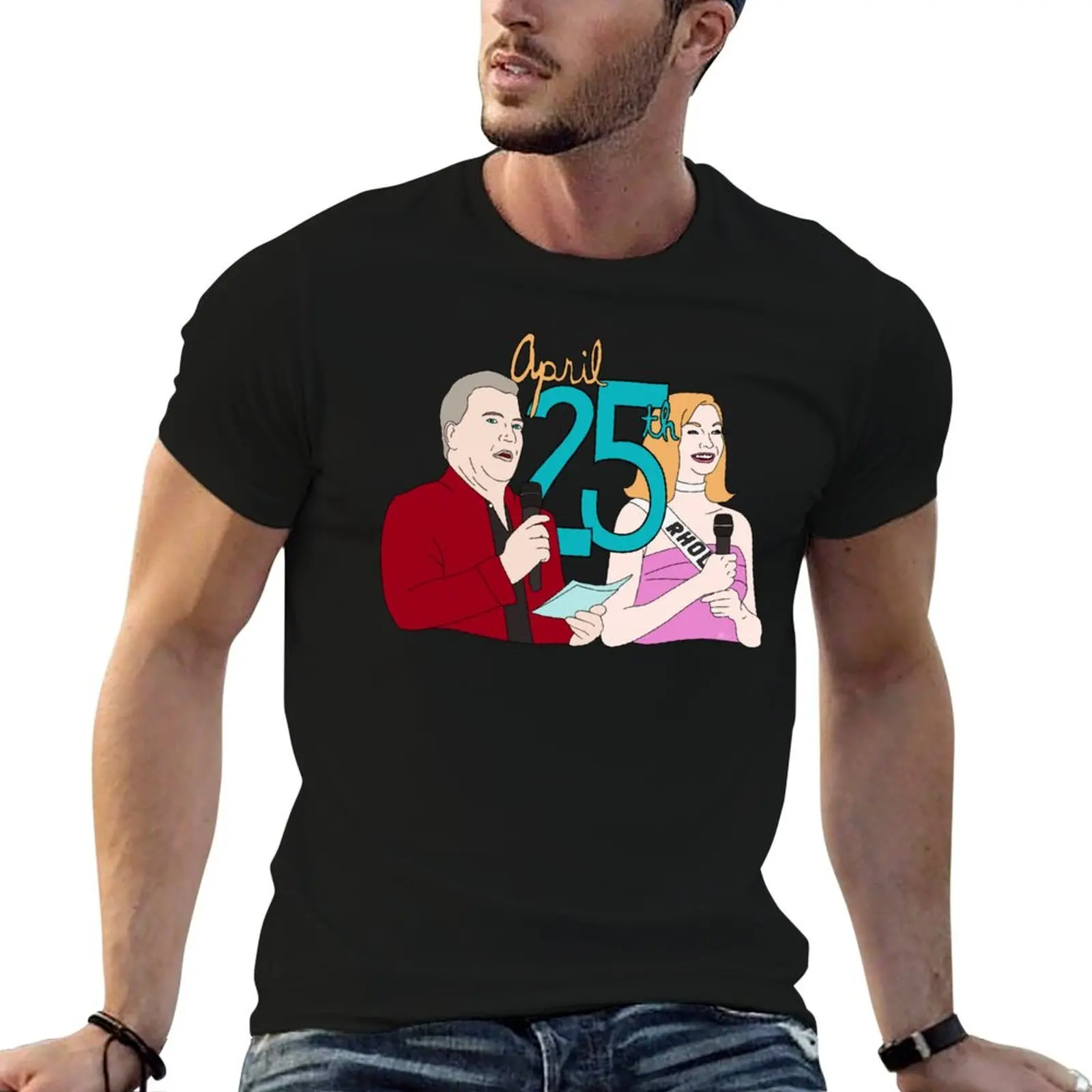 April 25th! T-Shirt Plus Size Outdoor Casual Top