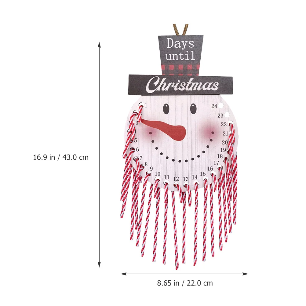 

Christmas Snowman Hanging Advent Calendar Wall Decor Xmas Door Pendant Festive Home Decoration Advent Calendar