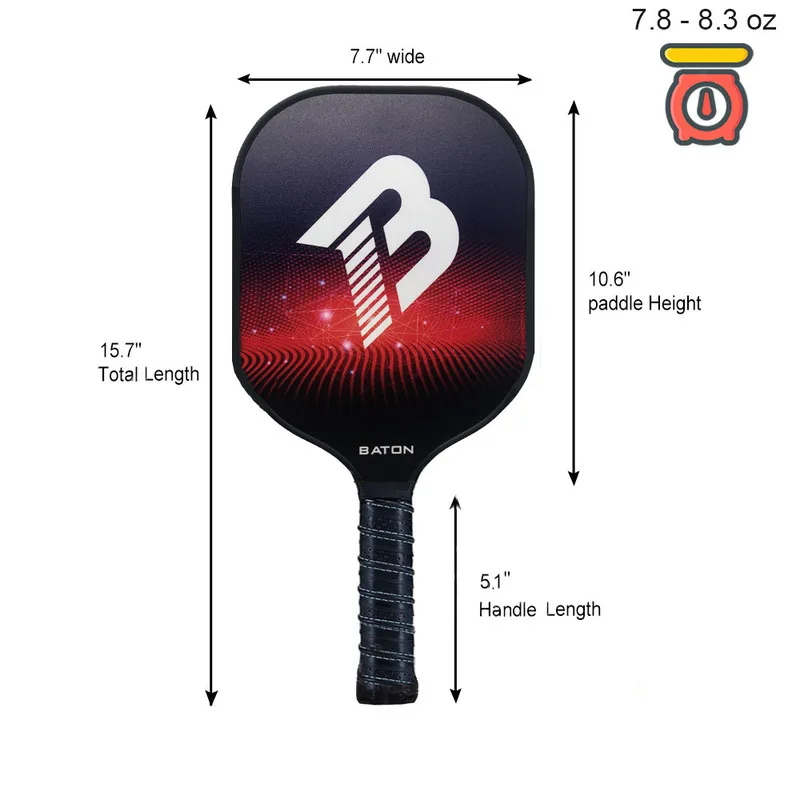 Pickleball Paddle Glass Fibre Professional Shovel Man Trainer Women's Safety Tennis Exerciser Racket Dampener Padel Training