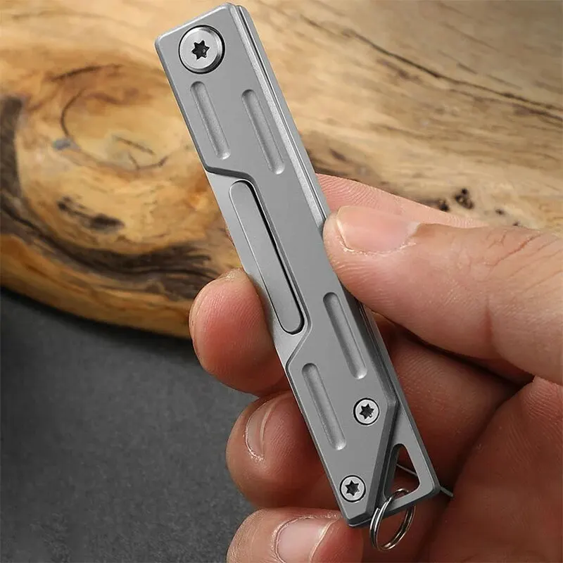 Folding Knife Stainless Steel Pocket Knife With 9 Replaceable Blades, Sharp Hobby Knife Craft Knife Kit