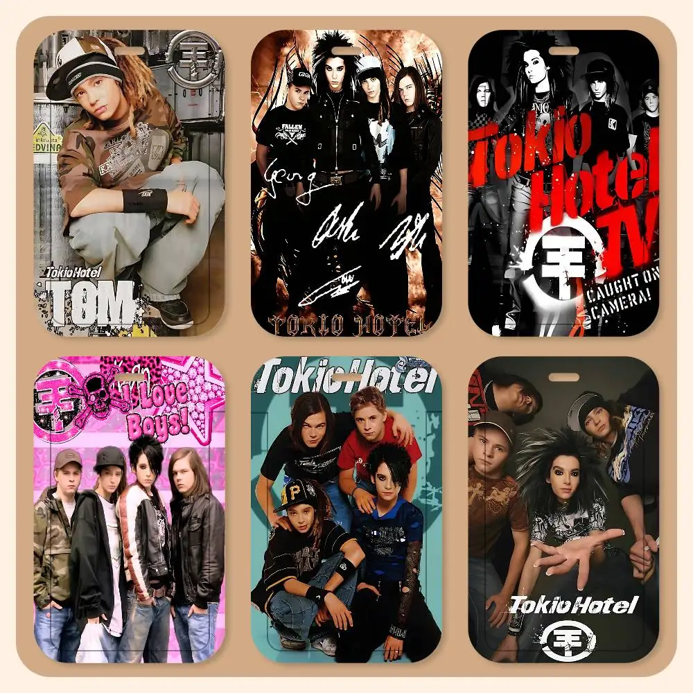 Singer Bill Kaulitz Tom Tokio Hotel Lanyard Card Holders Student ID Card Holders Neckband Card Holders Control Accessories Gifts