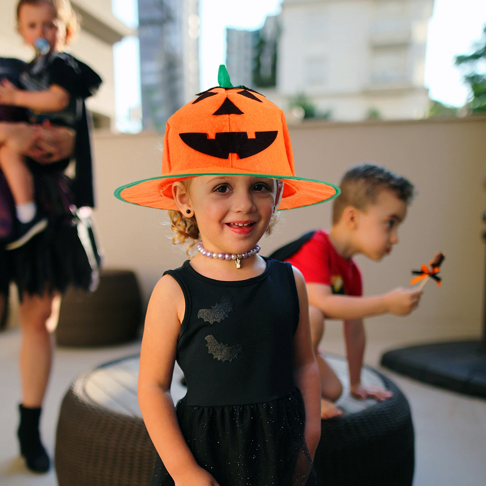 

Halloween Pumpkin Hat Green Lotus Leaf Party Costume Accessory For Halloween Party Ktv Bar Costume Event Decor