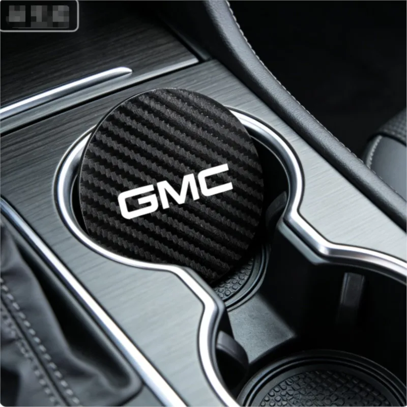 2 piezas de accesorios antideslizantes para posavasos de coche, para GMC Terrain Sierra ornament 1500 Yukon Acadia Savana Hummer Granite