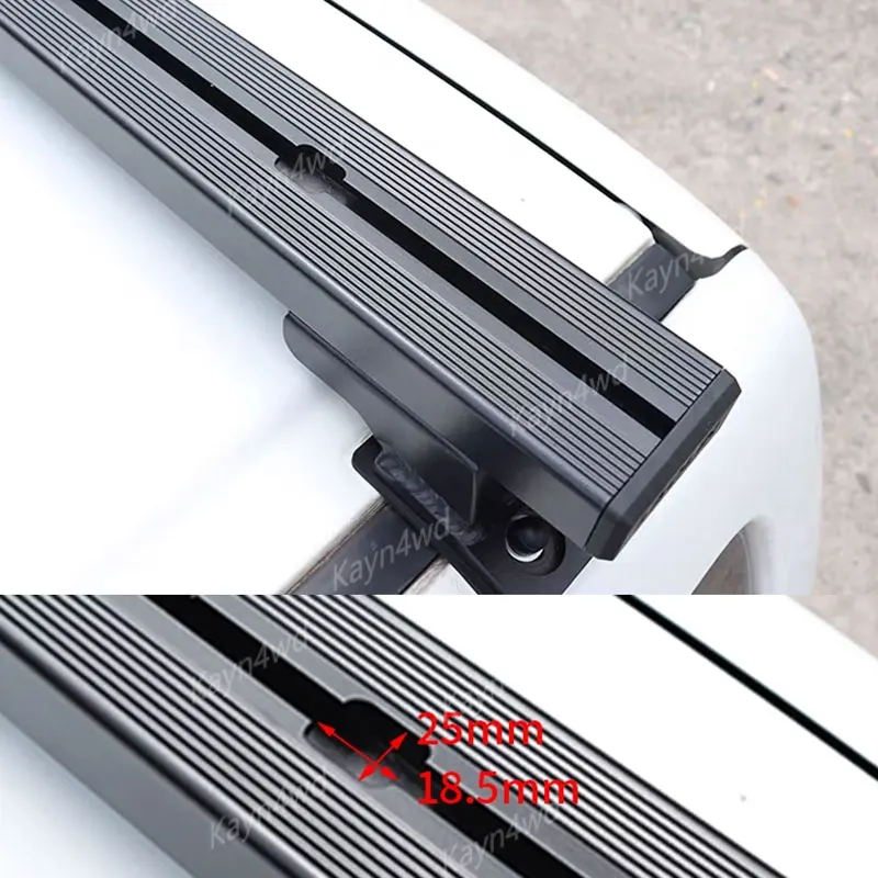Off Road 4x4 Exterior Accessories Aluminum Roof Rail Rack Cross Bar For 1998-2018 Suzuki Jimny JB33 JB43 Crossbar Luggage Rack view 3