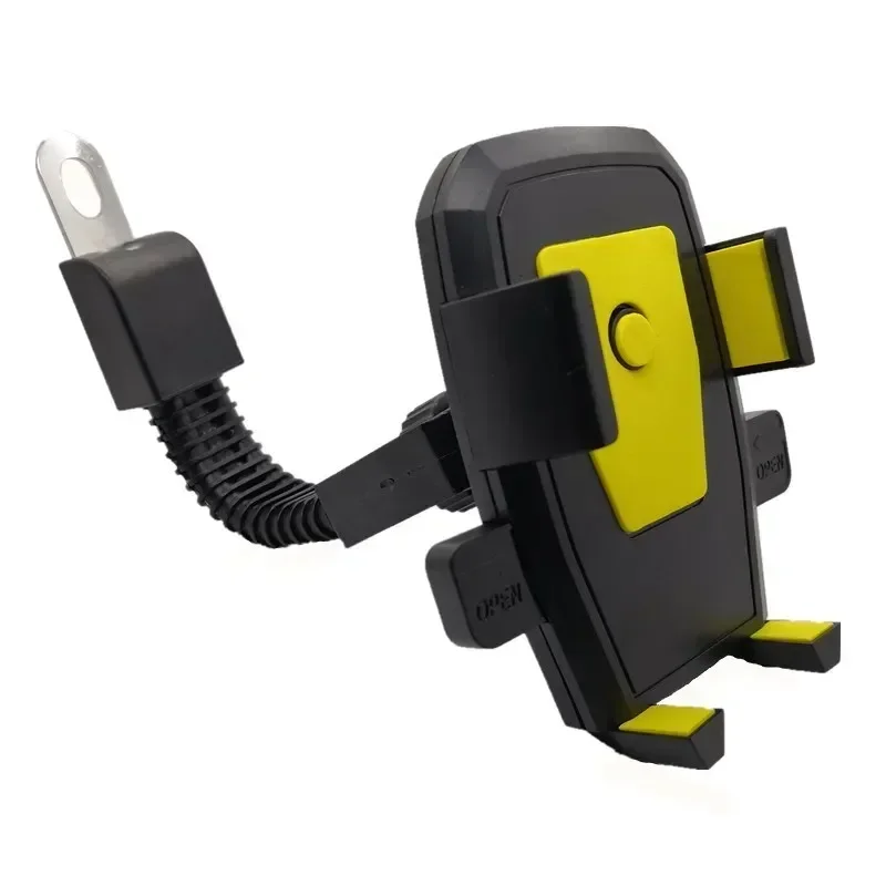 

Anti-vibration Non-slip Rotatable Automatic Lock Rearview Mirror Riding Holder for Motorcycle, Electrical Car and Mobile Phone