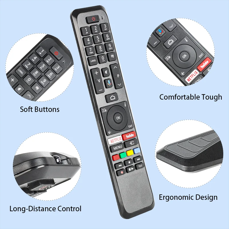 CT-8556 RC34160N IR Remote Control For Toshiba TV 43UA2B63DG 50UA4B63DG 50UA6B63DG 32LA3B63DG 43LA2B63DG (NO Voice Function)