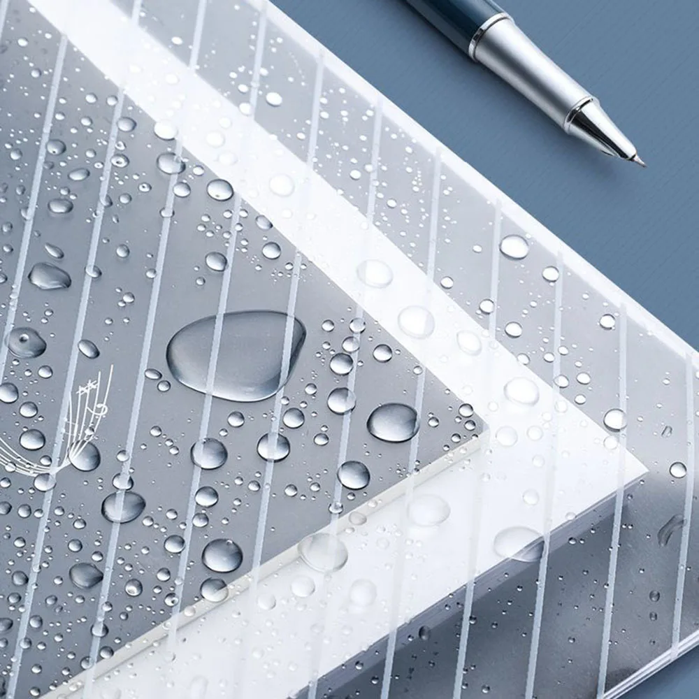 10PCS Transparent File Bags Portable A4 File Bag Waterproof Dust Proof Office Supplies Large Capacity Snap Buckle File Bag