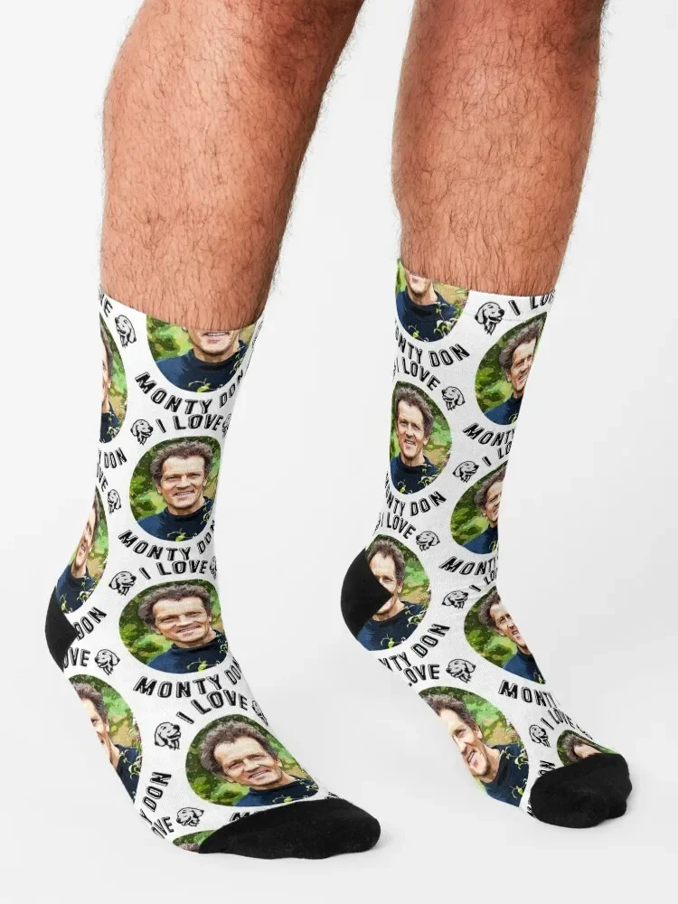 I LOVE MONTY DON GARDENER Socks calzini da ragazza in cotone anime da uomo