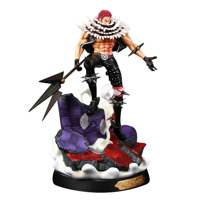 One Piece Anime Model GK Three Sweet Commanders Charlotte Katakuri Action Figure Statue Collection Toy Desktop Decoration Figma