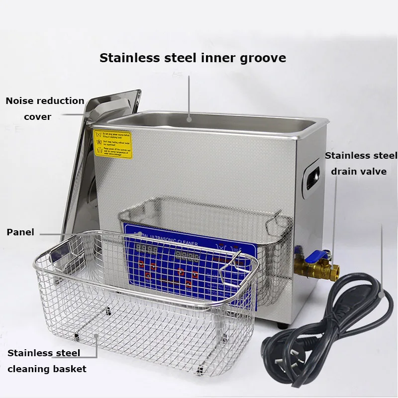 Ultrasonic Cleaning Machine Commercial Industrial 4.5L Oil Small Laboratory Hardware Rust Removal Dust Washing Equipment