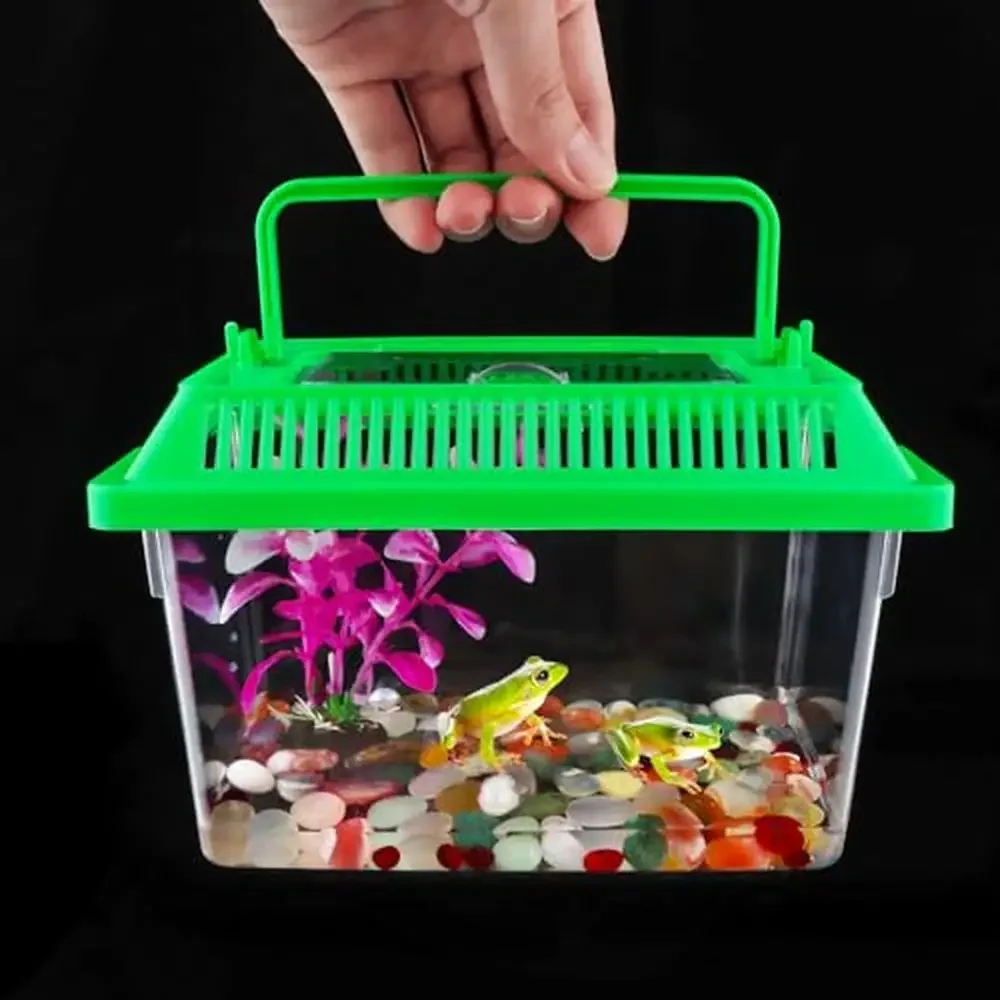 10pc Plastic Reptile Carrier Box with Lid 7