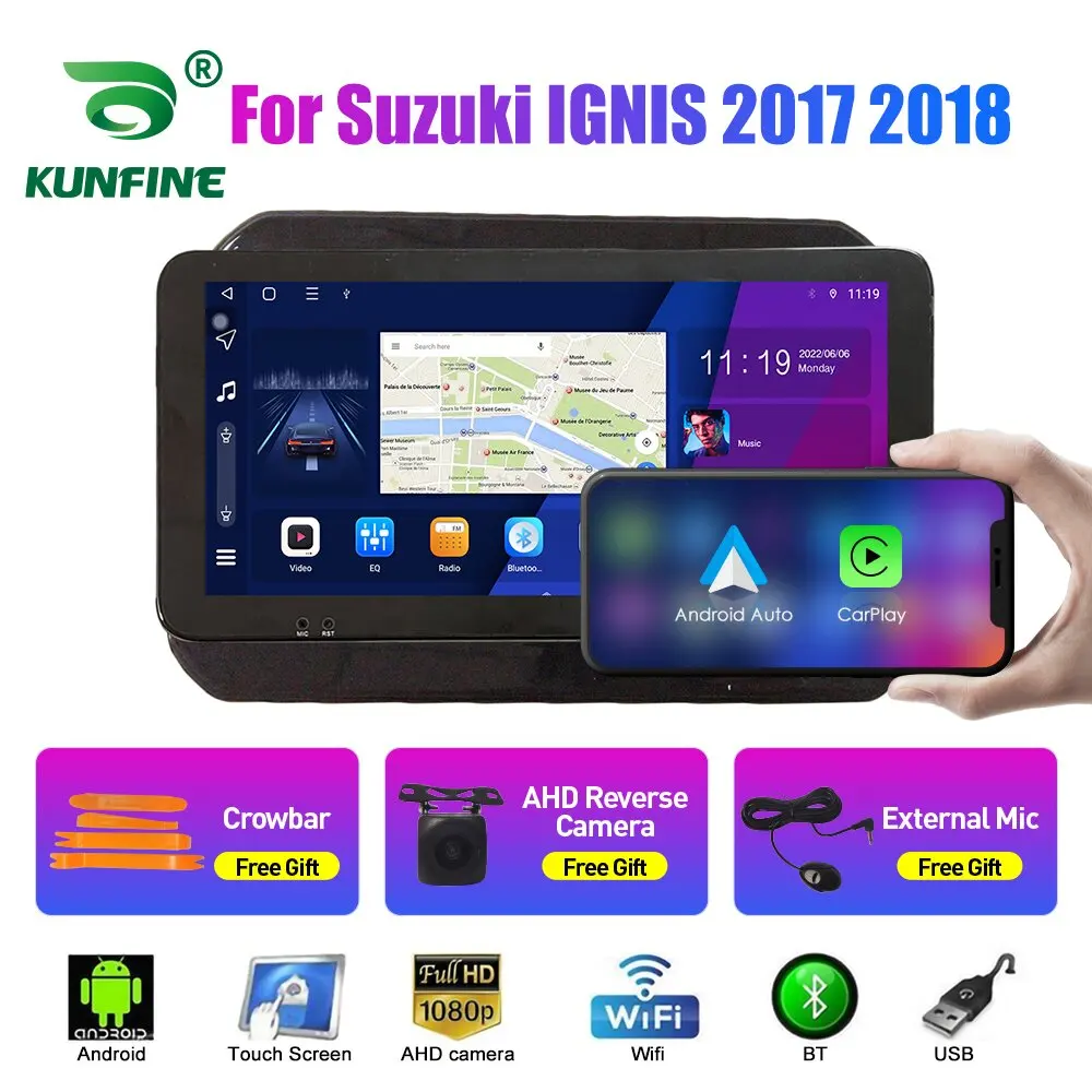 

10.33 Inch Car Radio For Suzuki IGNIS 2017-2018 2Din Android Octa Core Car Stereo DVD GPS Navigation Player QLED Screen Carplay