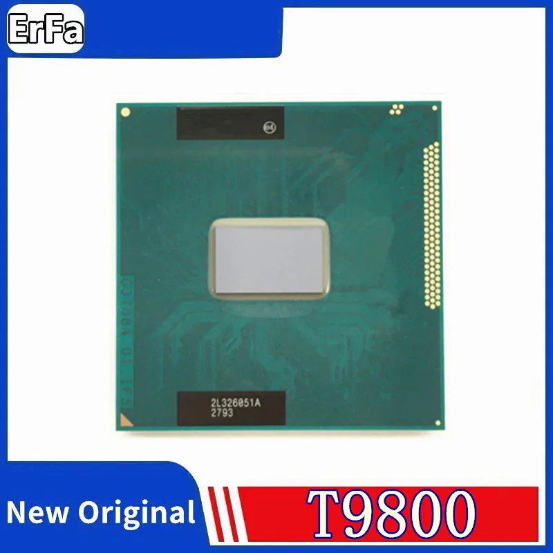 

2 Duo T9800 SLGES CPU Laptop Processor 2.9 GHz Dual Core Dual Thread 6M 35W Socket P GM45 PM45