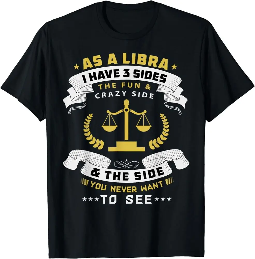 NEW Libra Zodiac Birthday, Horoscope Sign Libra Gift Idea Premium T-Shirt   Anime Graphic T-shirts for Men Clothing Women