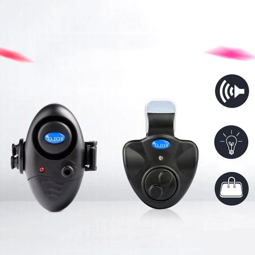 Mini Electronic Wireless Fishing Bite Alarm Sound Light Running Sensitive Mat Fishing Bell Tracker for Fish Accessories Tools