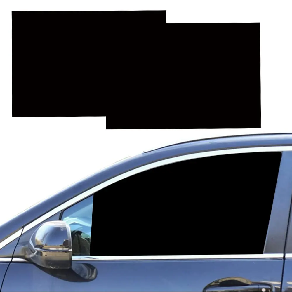 

2x Car Window Sun Shade Protector Films Car Window Electrostatic Shade Sticker Auto Sticker Car Sunshade Decals Film 42x38cm