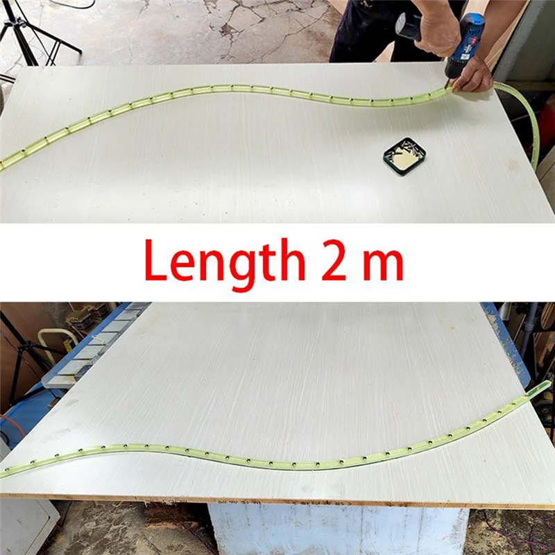 AB47-2M Woodworking Profiling Strip, Curve Template Adjustable&Fixed Complex Shape Contour Woodworking Tool Templates Guide