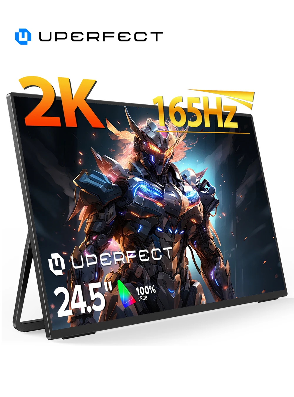 UPERFECT UMax 24 2K Desktop Monitor 24.5" 165Hz Wall Mounted IPS Display 2560x1440 HDR Freesync Gaming PC Laptop Extended Screen
