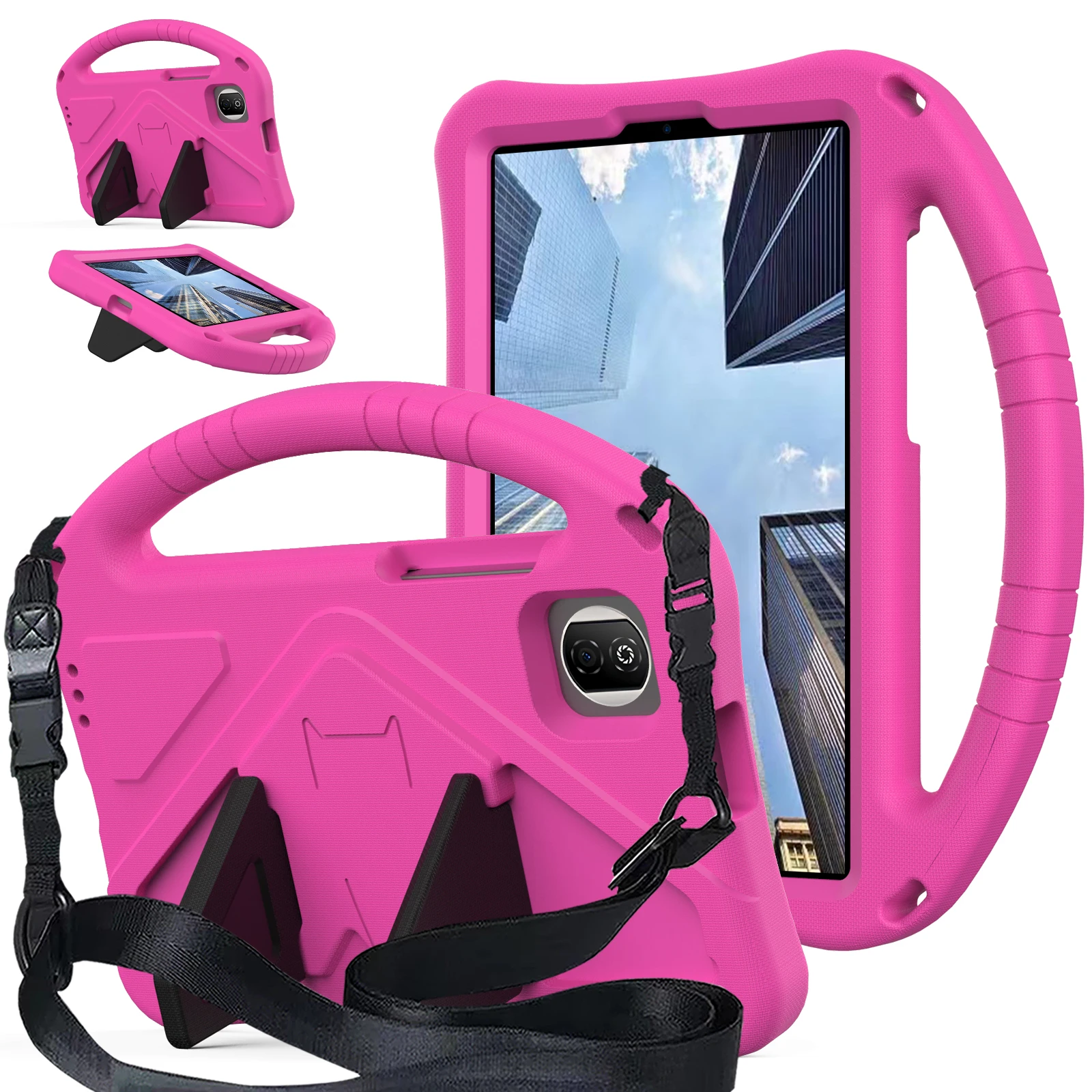 

Case for Honor Pad X7 8.7"2025 Kids Students Kids Children EVA Drop-proof Anti-fall Tablet Stand Cover Shell with shoulder strap