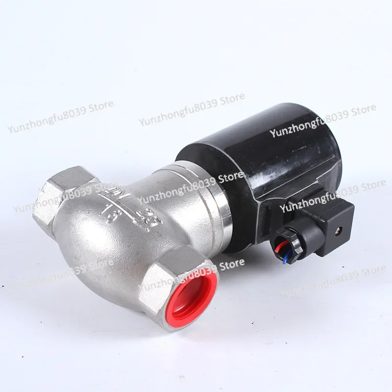 Solenoid Valve for Steam Liquid, Two-position, Two-way Direct-acting Stainless Steel High-temperature Solenoid Valve