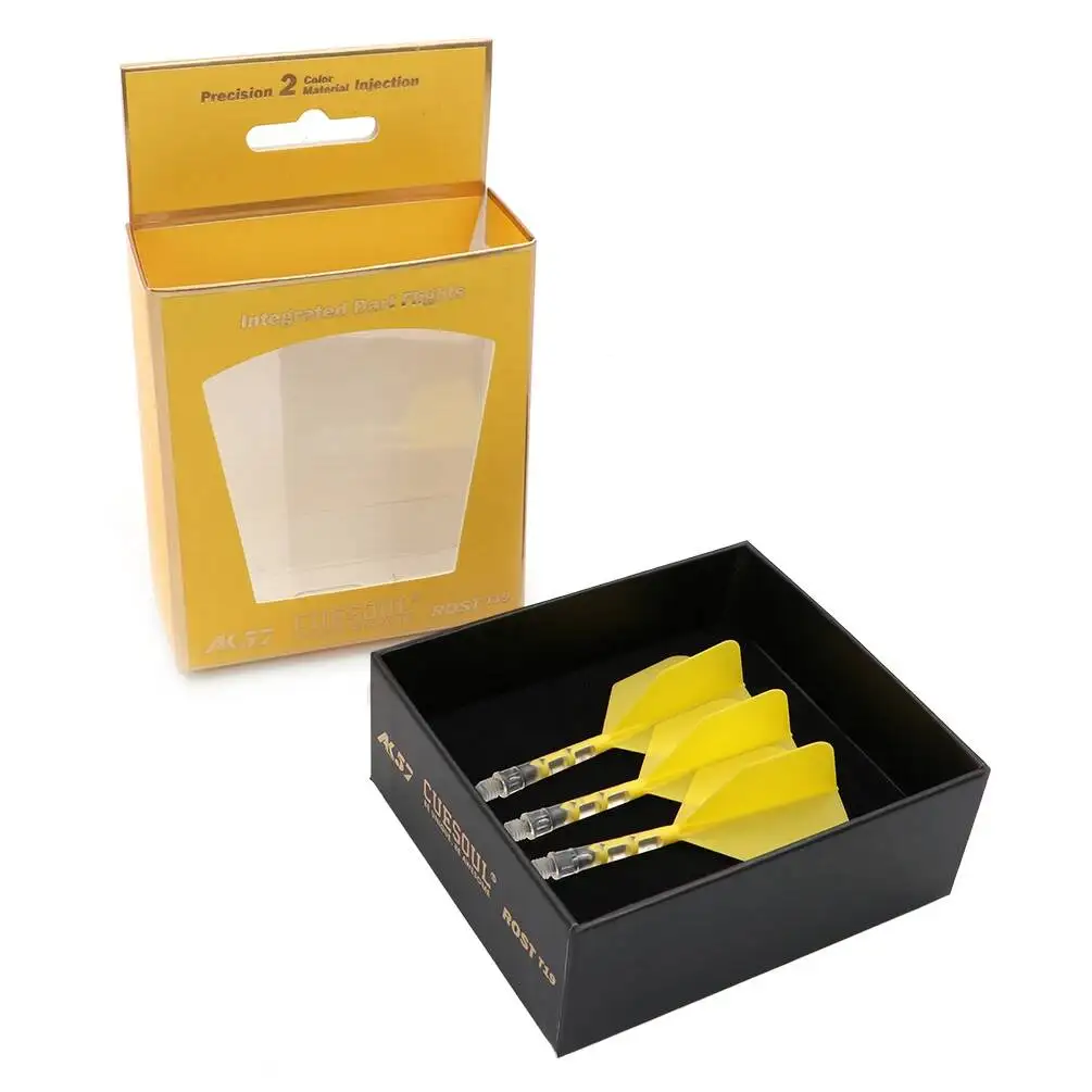 

CUESOUL ROST T19 Integrated Dart Shaft And Flights Big Wing Shape Set Of 3-Yellow