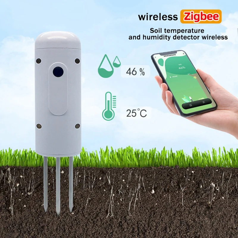 HOT SALE Wireless Soil Moisture Meter Temperature Humidity Tester Plant Monitor IP67 Waterproof Detector For Garden Planting