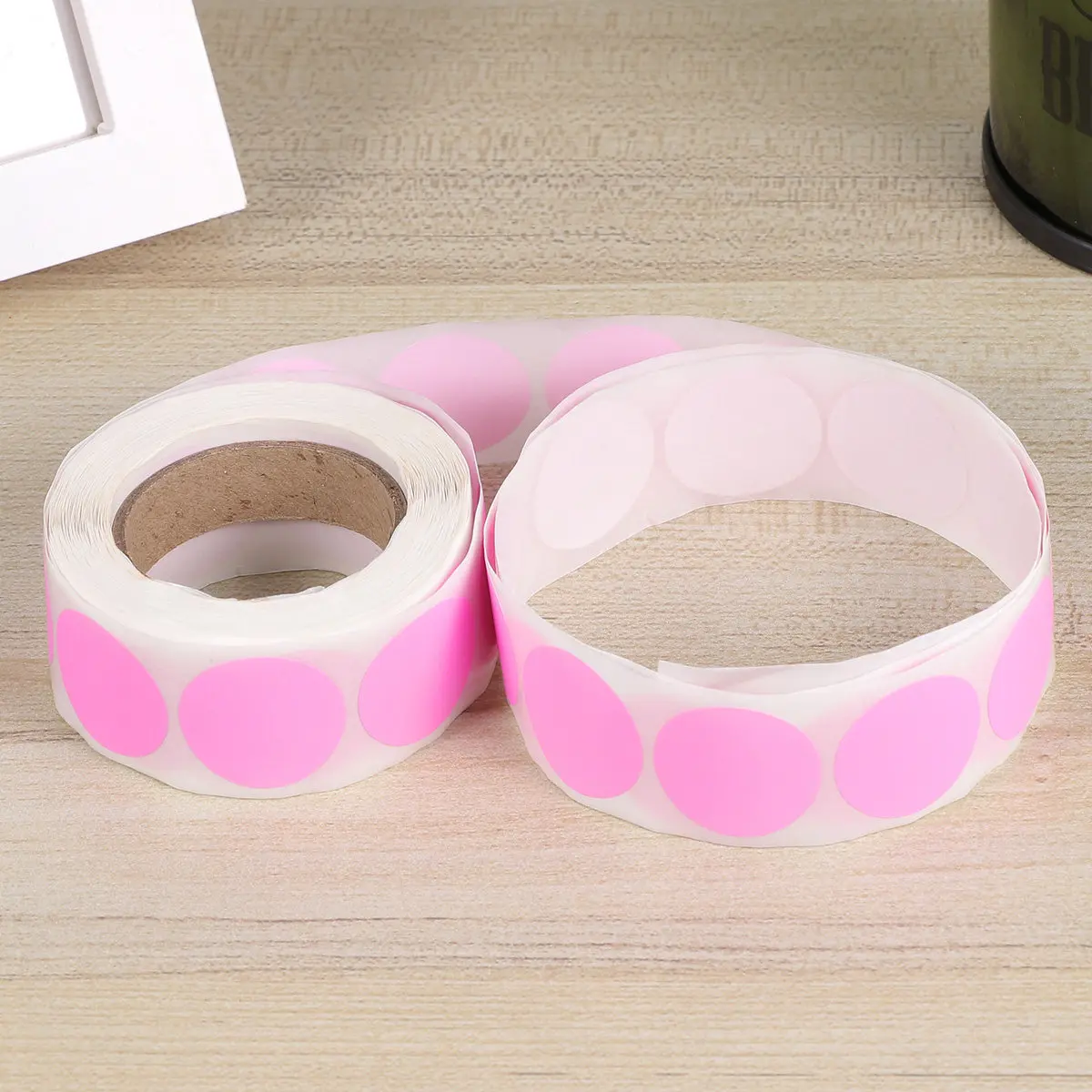 

500Pcs Decoration Marking Stickers Round Permanent Adhesive Labels for Balloons Cards Parcels Gift Wraps Sticker